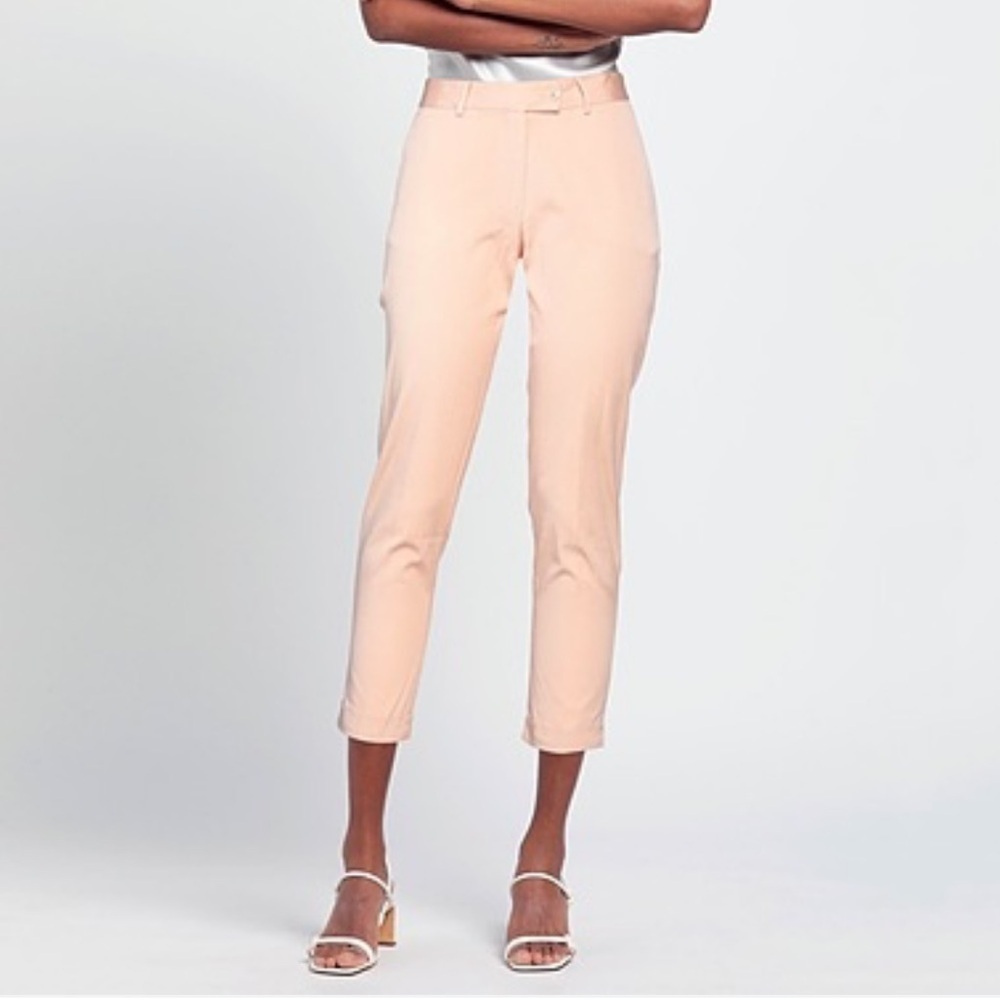 Cropped Chino Style Cropped Pant